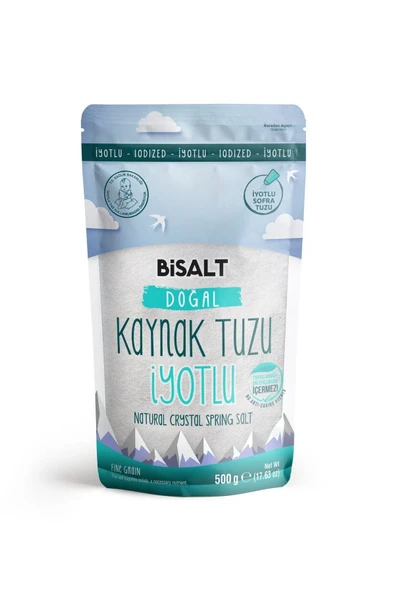 Bisalt Doğal Kaynak Tuzu 500 gr İnce & İyotlu ürün görseli 1