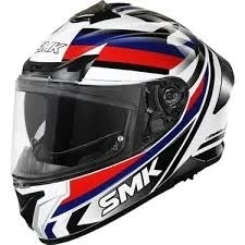 SMK TYPHOON FREERIDE BEYAZ-MAVİ-KIRMIZI-SİYAH KAPALI KASK (GÜNEŞ VİZÖRLÜ) ürün görseli 1