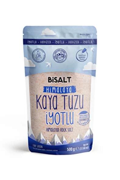 Bisalt Himalaya Kaya Tuzu 500 gr İnce & İyotlu ürün görseli 1