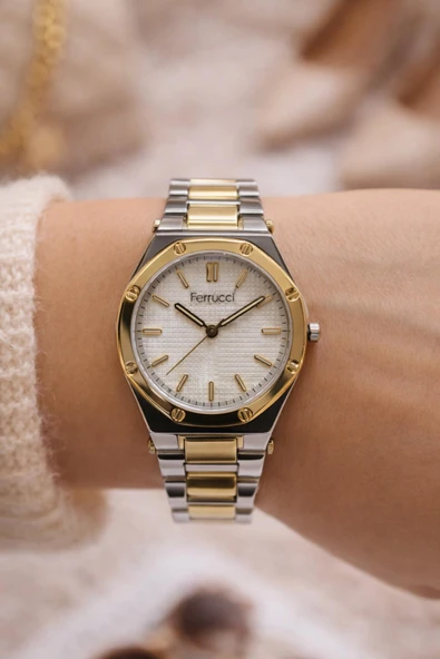 Kadın Rose Gold Metal Kordon Rose Gold Kadran Kol Saati 2 Yıl Garantili  Gümüş Altın ürün görseli 1