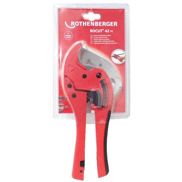 Rothenberger 52000 Rocut 42 TC PVC Boru Kesme Makası 42mm ürün görseli 1