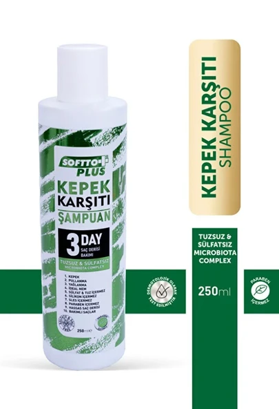 SOFTTO PLUS KEPEK KARŞITI ŞAMPUAN 250 ML ürün görseli 1