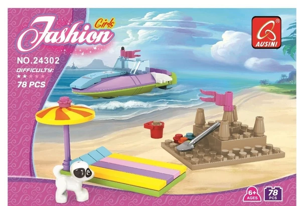Ausini  Parça Fashion Girls Deniz Eğlencesi ürün görseli 1