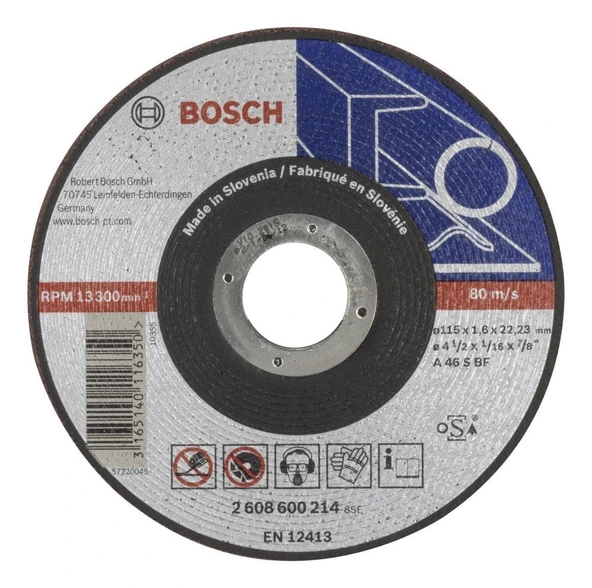 Bosch - 115*1,6 mm Expert Serisi Düz Metal Kesme Diski (Taş) ürün görseli 1