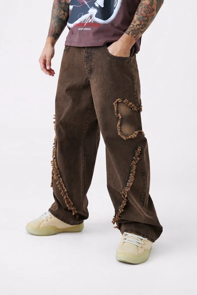 Premium Overalls Patch Baggy Kot Pantolon ürün görseli 1