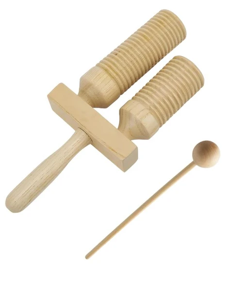 Temel Ahşap Çift Tonlu Guiro Ritim Müzik Aleti 26 cm BY11-17 ürün görseli 1
