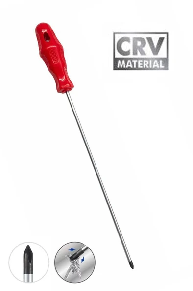 BAY-TEC MK4469 5X300 MM Mıknatıslı Yıldız Şiş Tornavida - Uzun Gövdeli CRV Yapılı Çelik Profesyonel Tornavida ürün görseli 1