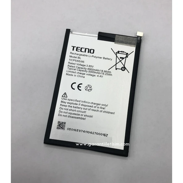 Tecno Camon 19 Neo (CH6i) Batarya 5000 mAh ürün görseli 1