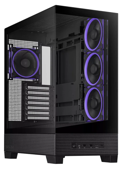 ASUS A31 PLUS TG 4 ad 120mm ARGB fan Tempered Glass Mid Tower Siyah  Kasa ürün görseli 1