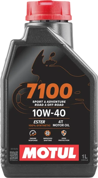 Motul 7100 10W-40 4T 1 lt Motosiklet Yağı ürün görseli 1