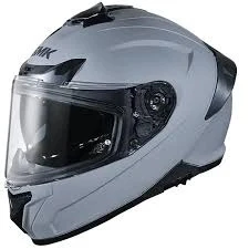 SMK TYPHOON SOLID MAT GRİ KAPALI KASK (GÜNEŞ VİZÖRLÜ) ürün görseli 1