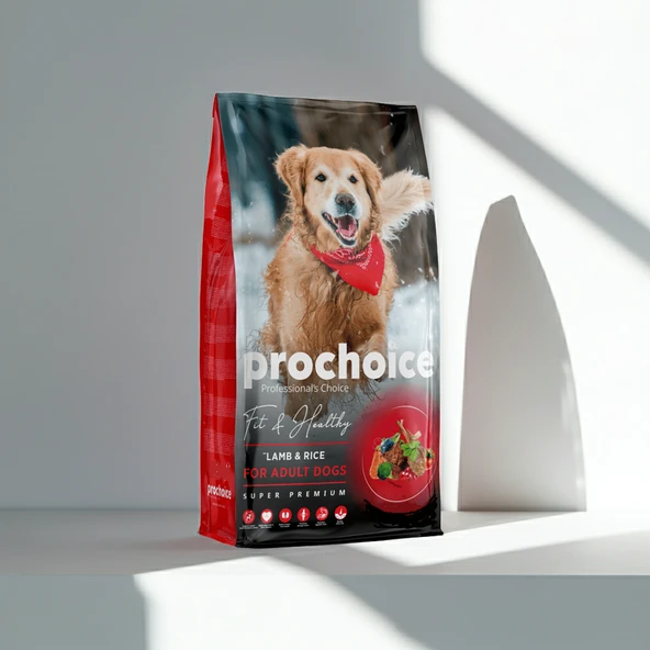 Prochoice Yetişkin Köpekler İçin, Hipoalerjenik, Kuzu Etli Ve Pirinçli Kuru Mama 3 kg ürün görseli 1
