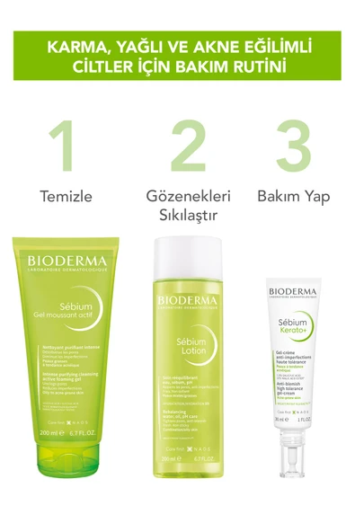 Bioderma Sebium Lotion Gözenek Sıkılaştırıcı, Siyah Nokta Karşıtı Arındırıcı Salisilik Asit Tonik 200 ml ürün görseli 1