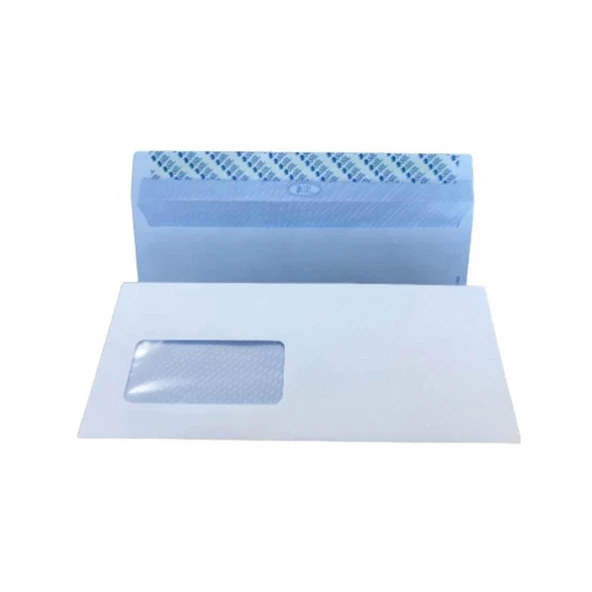 Doğan Diplomat Zarf 10.5*24 1.Hamur 90 Gram Silikonlu Pencereli - 500 Adet ürün görseli 1