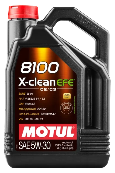 Motul 8100 X-Clean EFE 5W-30 4 lt Motor Yağı ürün görseli 1