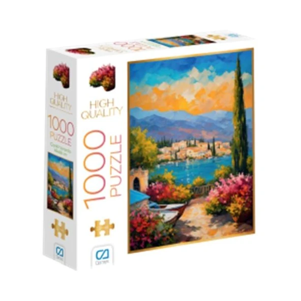 Çiçekli Veranda Puzzle 1000 ürün görseli 1