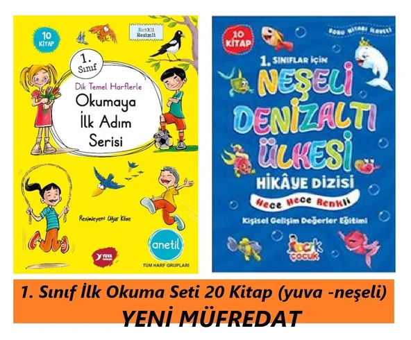 1. Sınıf İlk Okuma Seti 20 Kitap YENİ SİSTEM (yuva -neşeli) ürün görseli 1