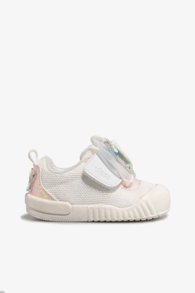 Vicco Sepira Tokalı Kız Bebek Beyaz Sneaker 22-25 Numara ürün görseli 1