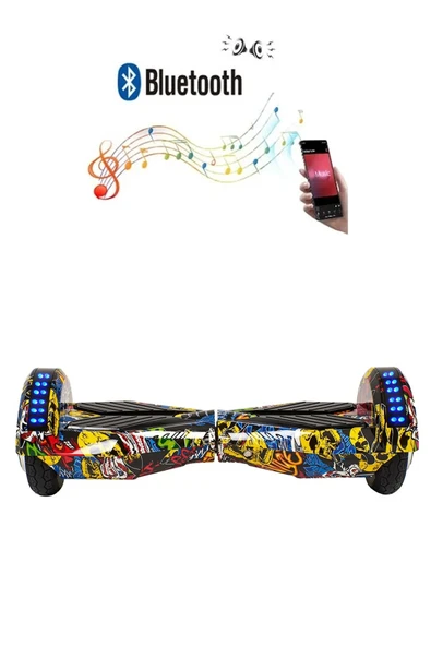 CityMate Smart Balance Elektrikli Kaykay Hoverboard 8.5 inch Akıllı Denge Ledli Bluetooth Hoparlörlü D01 ürün görseli 1