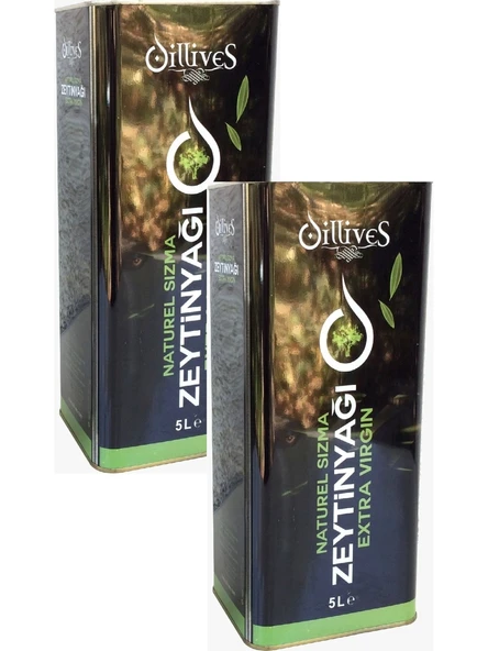 Oillives Soğuk Sıkım Naturel Sızma Zeytinyağı 5 Lt x 2 Adet ürün görseli 1