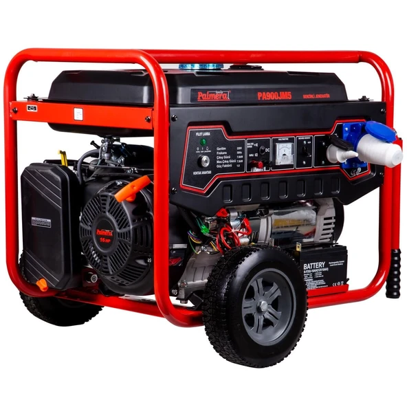 Palmera PA900JM5  Euro5 Jeneratör Benzinli Marşlı 15Hp 9,37 kW Monofaze9 ürün görseli 1