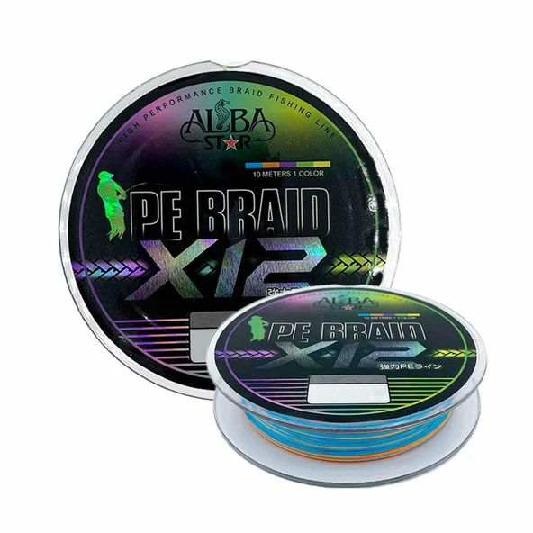 Albastar Carrier 12x Pe Multi Color İp Misina 0,14mm 150mt ürün görseli 1