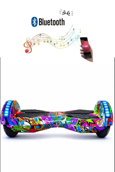 CityMate Smart Balance Elektrikli Kaykay Hoverboard 8.5 inch Akıllı Denge Ledli Bluetooth Hoparlörlü D04 ürün görseli 1