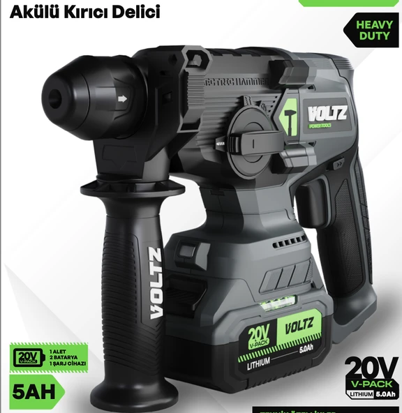 Voltz VZHD-20 Akülü Kırıcı Delici Matkap 20V 5.0 Ah ürün görseli 1