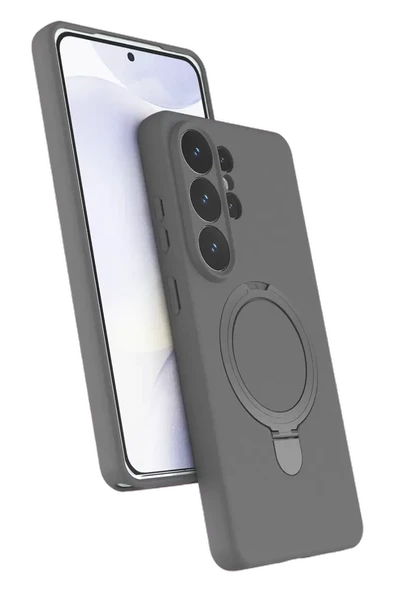 Newface Samsung Galaxy S26 Ultra Regal Magsafe Standlı Kapak - Titan Gri ürün görseli 1
