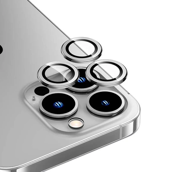 iPhone 15 Pro / 15 Pro Max Uyumlu Gerçek Safir Lens Koruyucu Görüntü Kalitesini Bozmayan Netlik ürün görseli 1