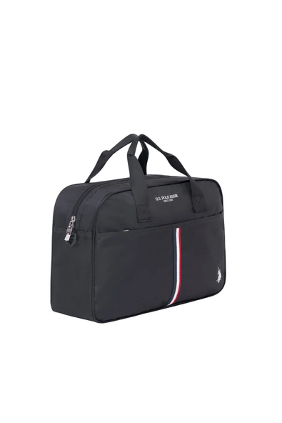 U.S. Polo Assn. Duffle Spor Ve Seyahat Çantası Siyah PLDUF25074 - Resim 3