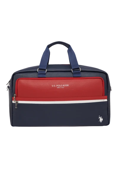U.S. Polo Assn. Duffle Deri Seyahat Çantası Siyah Lacivert  PLDUF24591 ürün görseli 1