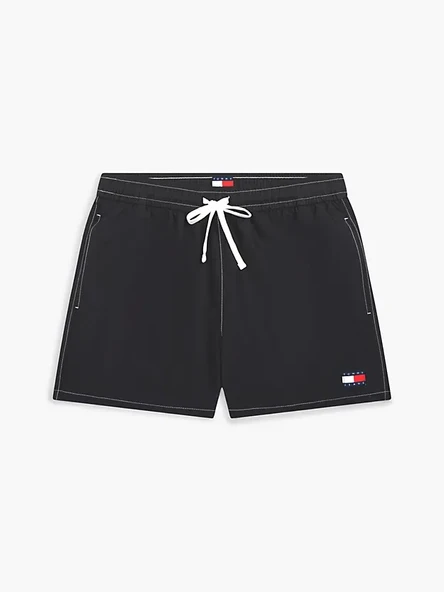 TJ MEDIUM DRAWSTRING SOLID Erkek Siyah Deniz Şortu - UM0UM03852 - Resim 5