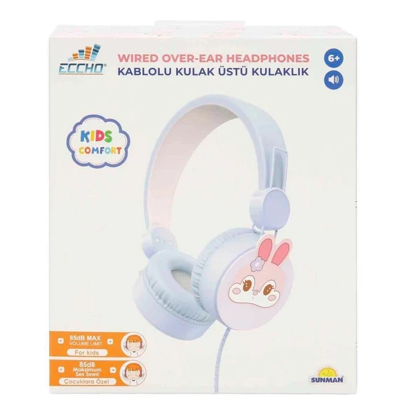 T.şan Desenli Mikrofonlu Kulak Üstü Kulaklık ürün görseli 1