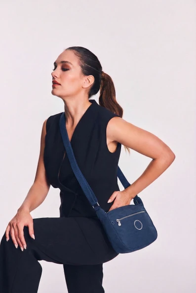 Bolsas Çapraz Askılı Kadın Çanta Mavi 1106 - Resim 4