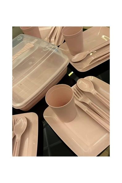 Lüx Piknik Sepeti 6 Kişilik Piknik Kamp Seti 32 Parça Mp-4010 ürün görseli 1