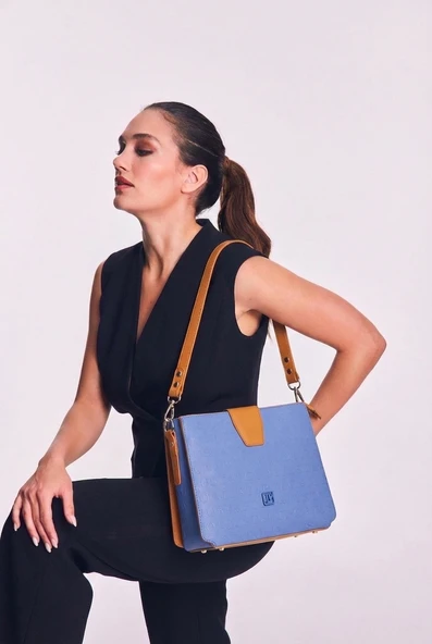 Just Polo Çapraz Askılı Kadın Çanta Mavi Taba 4059 - Resim 4