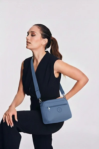 Bolsas Çapraz Askılı Kadın Çanta Mavi 1103 - Resim 4