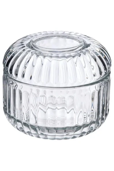 Premium Ürün Kaliteli Üretim Dayanıklı Şık Modern Tasarım Cam Kutu 10x9 Cm SILVTJÄRN Takı-Pamukluk ürün görseli 1