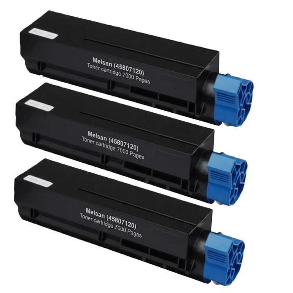 Melsan OKI B512dn Toner Muadil Çipli 7000 Sayfa 3 Adet ürün görseli 1