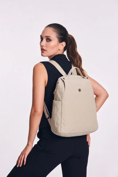 Bolsas Kadın Sırt Çanta Bej 1126 - Resim 4