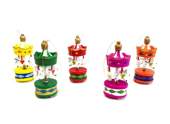 Toptan Mini Ahşap 6'lı Atli Karinca - Resim 3