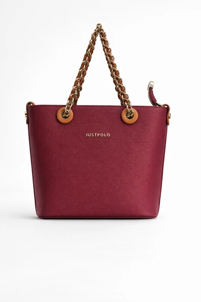 Just Polo Çapraz Askılı Kadın Çantası Bordo  6054 ürün görseli 1