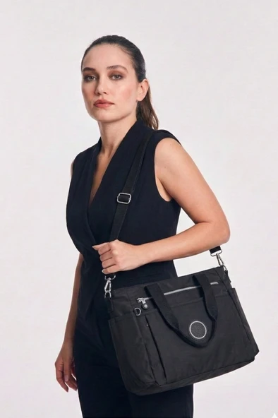 Bolsas Çapraz Askılı Kadın Çanta Siyah 1102 - Resim 4