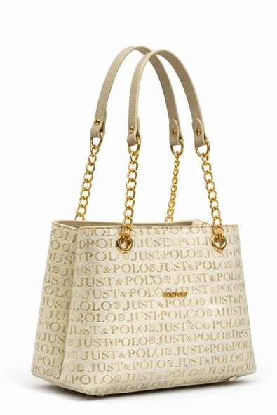 Just Polo Çapraz Askılı Kadın Çanta Krem 2181 - Resim 2