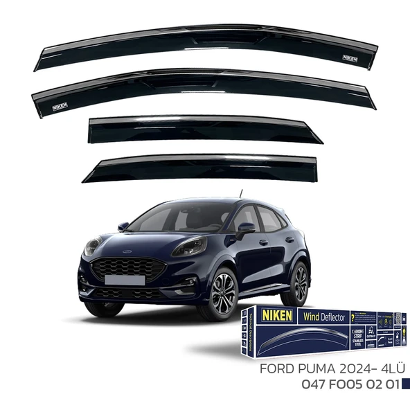 Ford Puma Cam Rüzgarlığı Kromlu 2024- Sonrası 4'lü ürün görseli 1