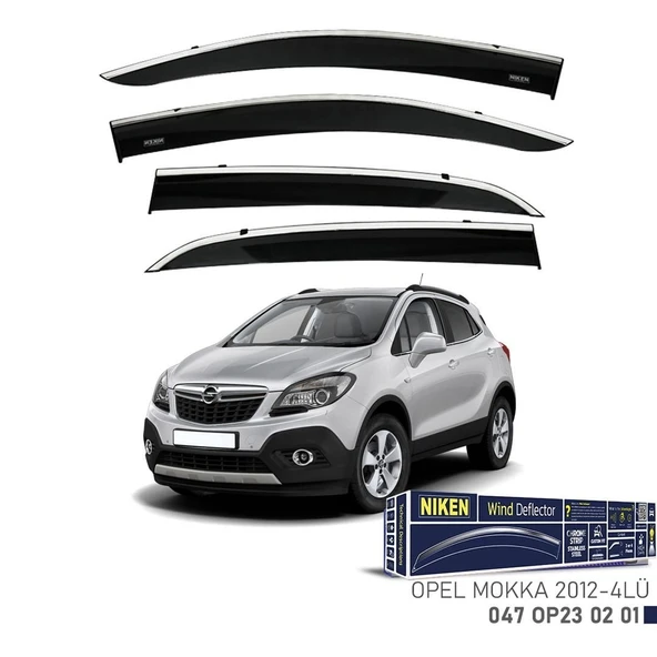 Niken Opel Mokka Cam Rüzgarlığı Krom 4'Lü 2012+ Sonrası ürün görseli 1