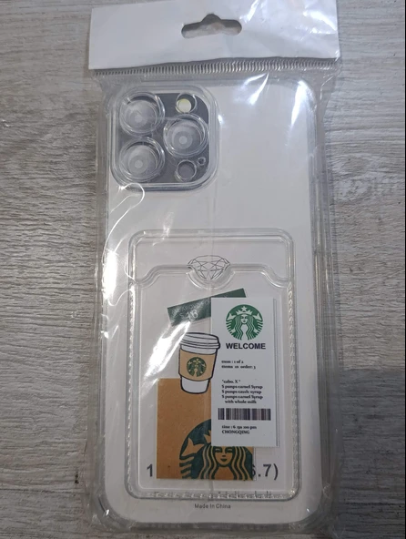 iPhone 13 pro Max uyumlu sert telefon kılıfı Starbucks ürün görseli 1