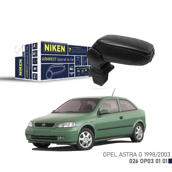 Niken Opel Astra G Kol Dayama Kolçak Siyah 1998-2003 Arası Uyumlu ürün görseli 1