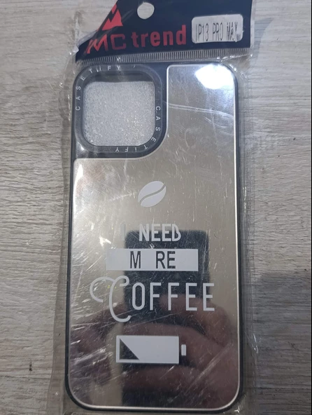 iPhone 13 pro Max uyumlu sert telefon kılıfı coffee ürün görseli 1